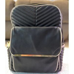 Steve Madden Black Leather Backpack